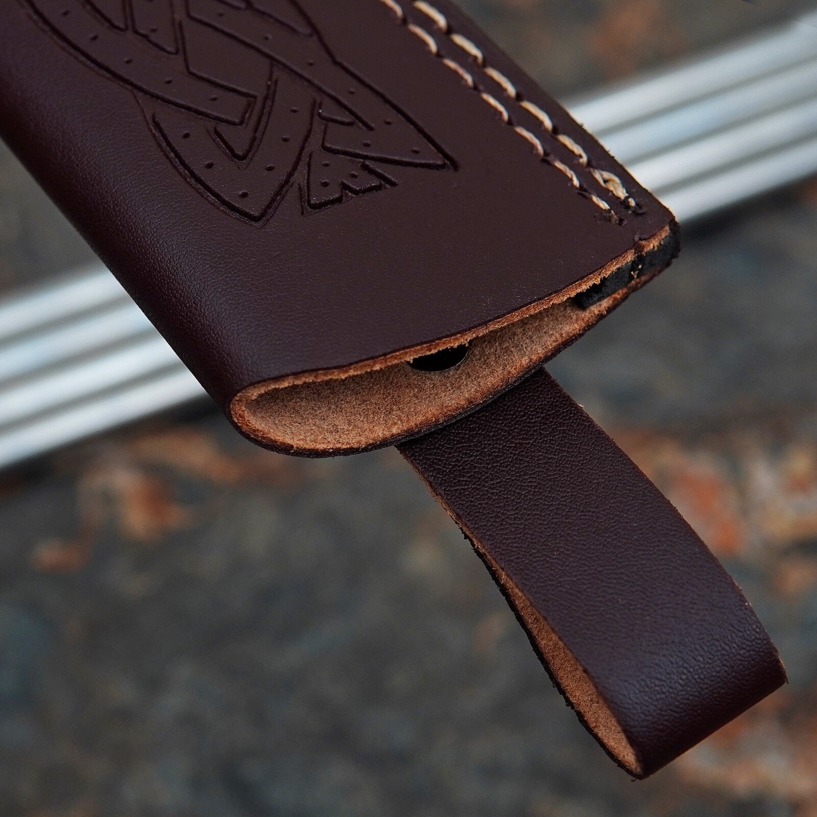 GENUINE LEATHER HANDMADE KNIFE SHEATH FIXED BLADE KNIFE HOLSTER