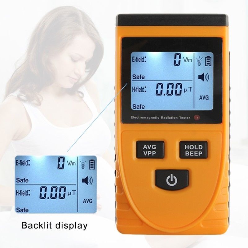 Digital LCD Electromagnetic Radiation Detector Meter Dosimeter Radiation Tester