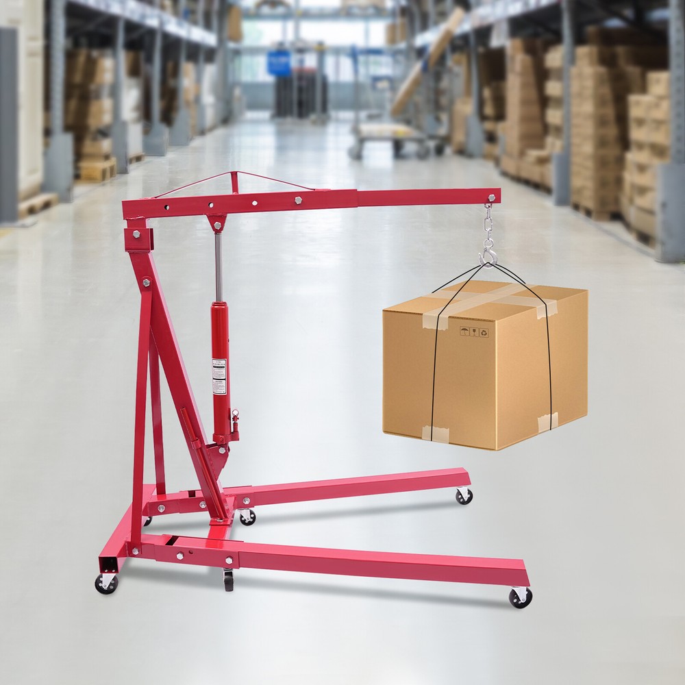 2 Ton/4400LBS Engine Hoist Folding Engine Crane Crane Lifter With Balancer
