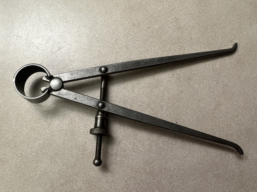 5” Inside Spring Caliper Flat Leg by Union Tool, Vintage USA Tool
