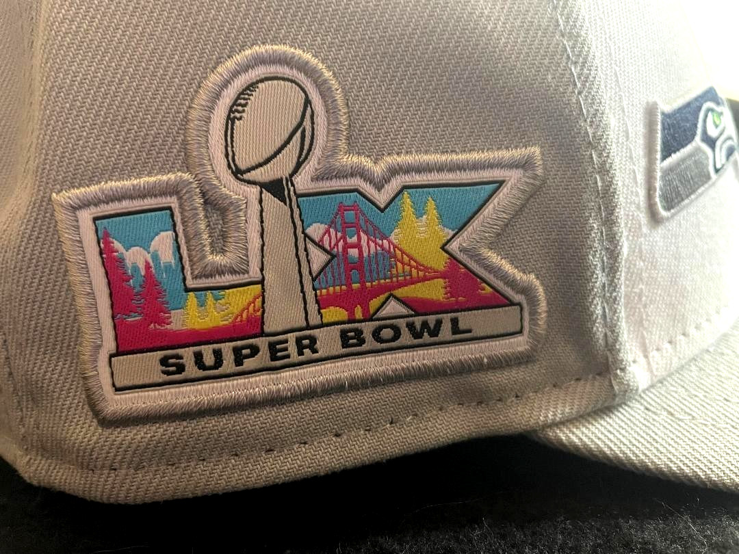 2026 NFL Super Bowl 60 Dueling Team Logos Seattle Patriots 9Forty by New Era