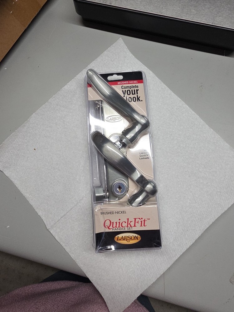Larson Brushed Nickel Quickfit Handle Set