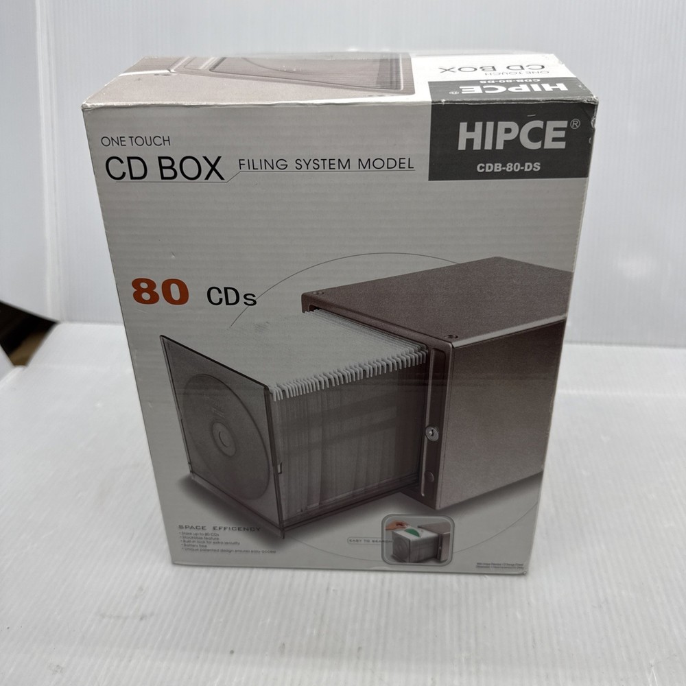 HIPCE CDB-80-DS One Touch CD BOX Filing System With Key