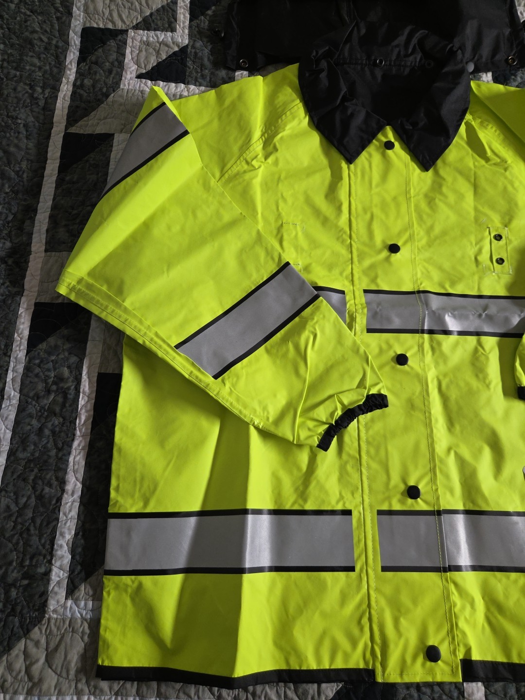 Spiewak S308VR Vizguard Short Reversible Rain Jacket Size LARGE New (F7)