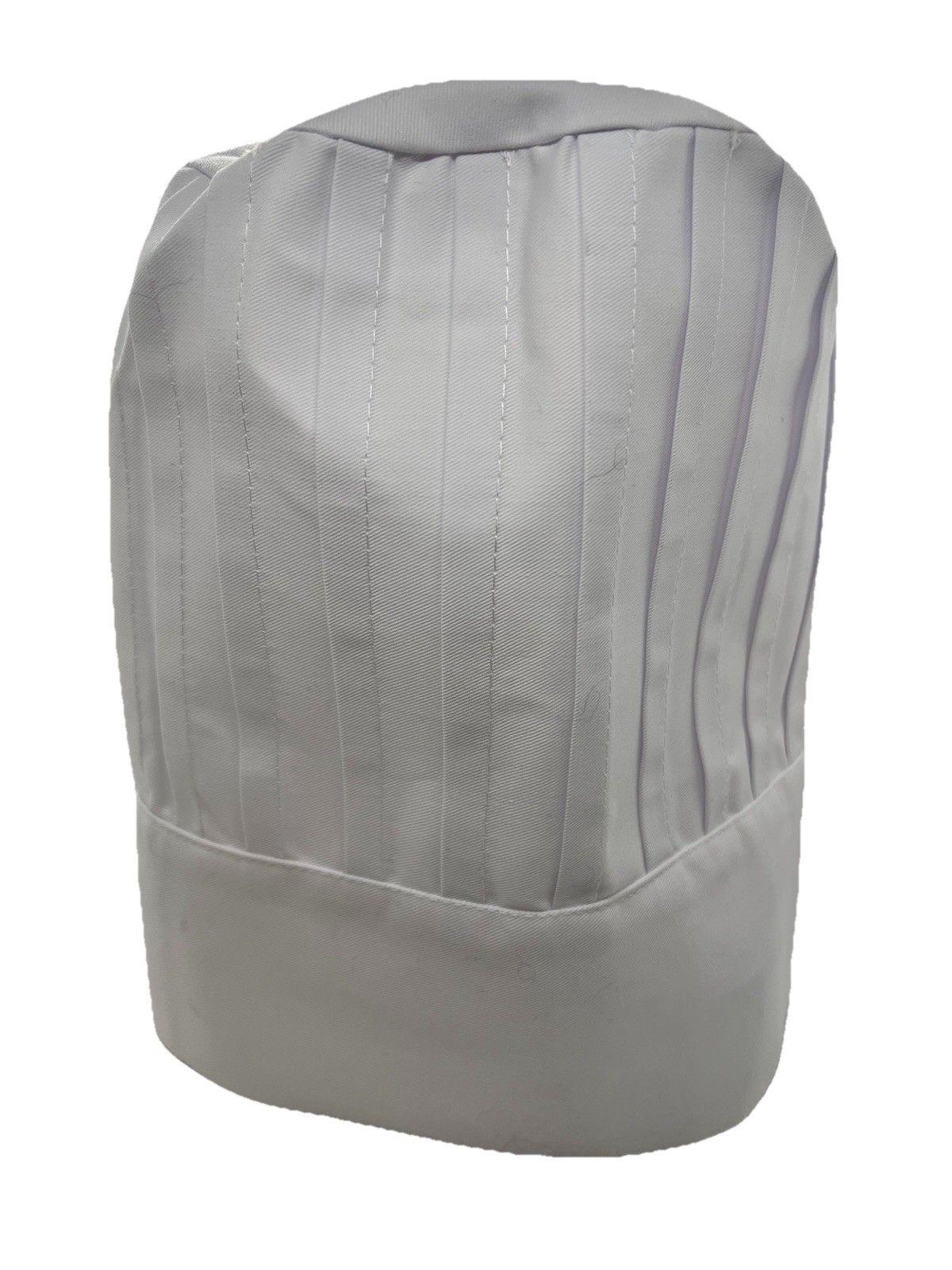 12" Tall White Chef Hat for Men and Women Adjustable Size Hook & Pile Tape NEW!