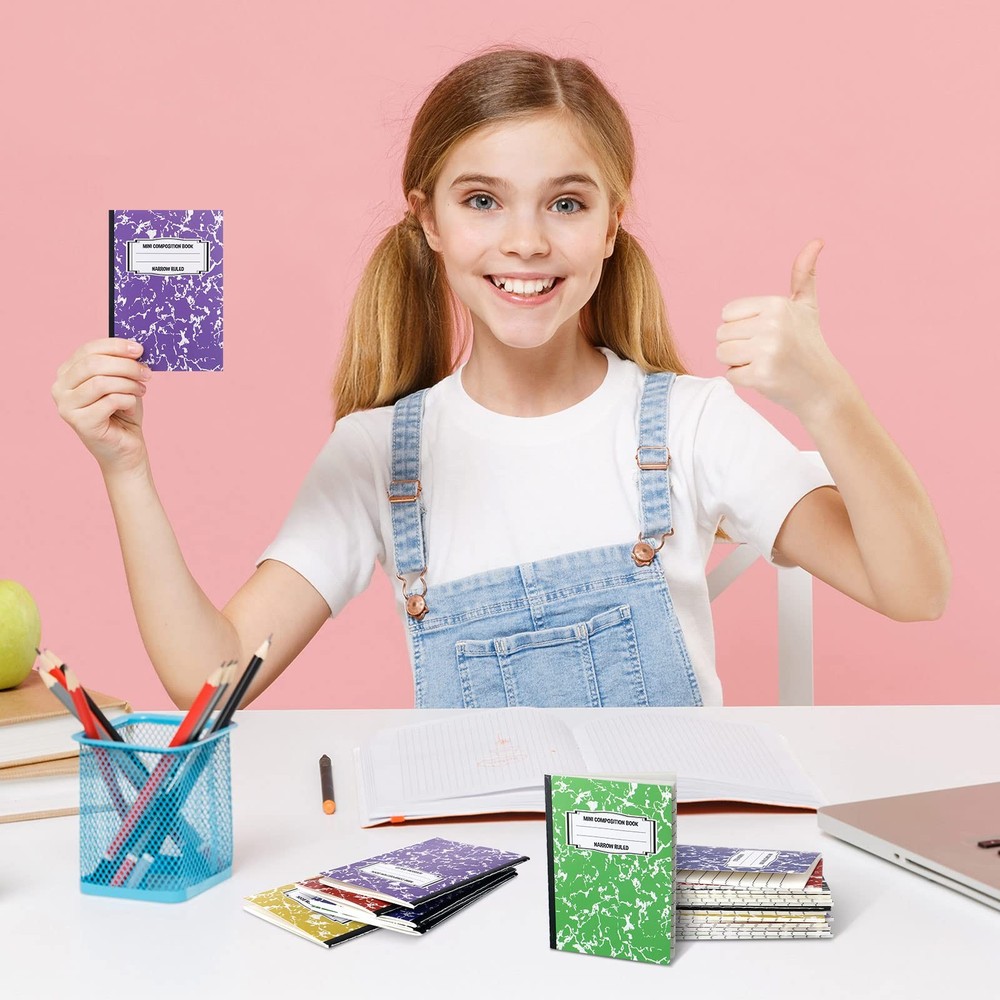 24 Pieces Mini Composition Notebook Composition Books Small Marble Note Books...