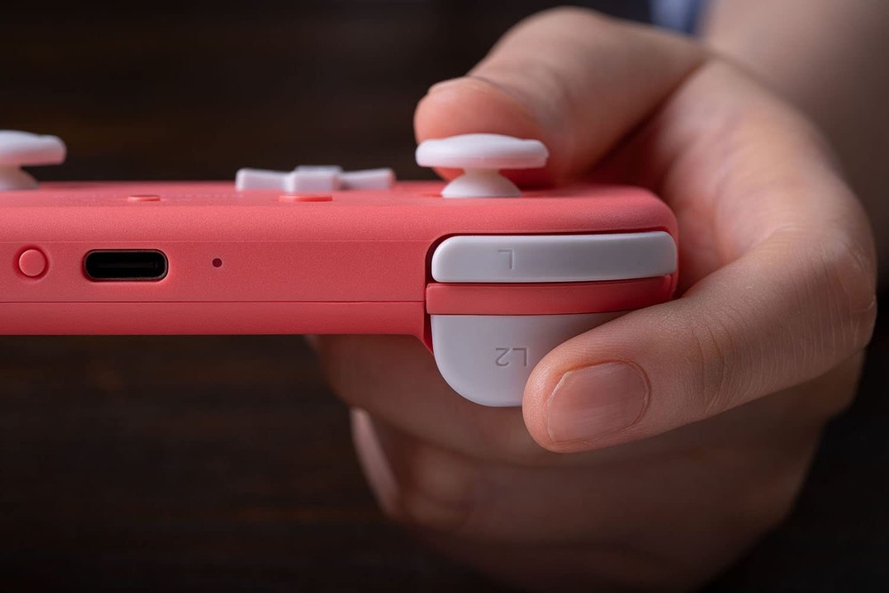 8BitDo Lite 2 Bluetooth Gamepad for Switch, Switch Lite, Android and Pink