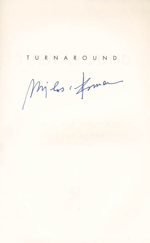 MILOS FORMAN - BOOK SIGNED
