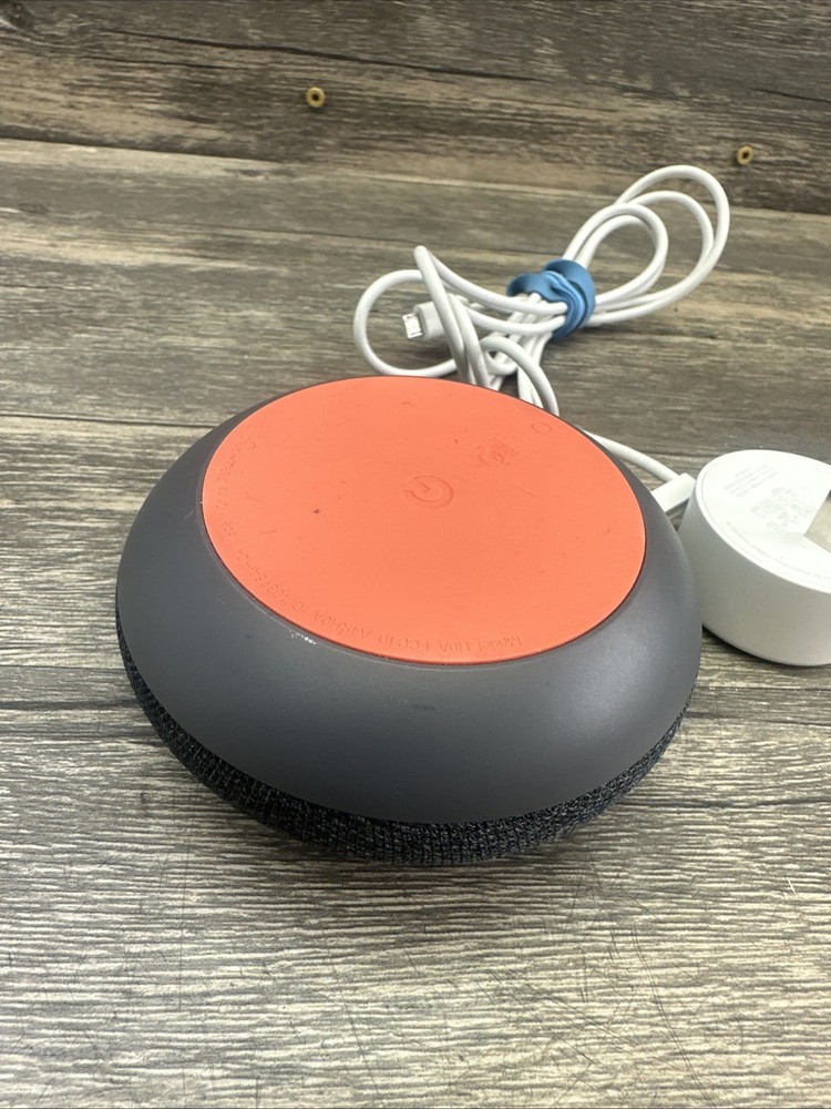 Google Home Mini Smart Assistant - Charcoal AS-IS Untested