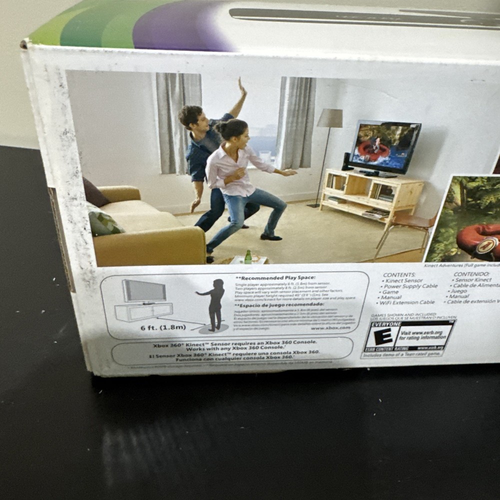 Microsoft Xbox 360 Kinect Sensor -includes KINECT ADVENTURES