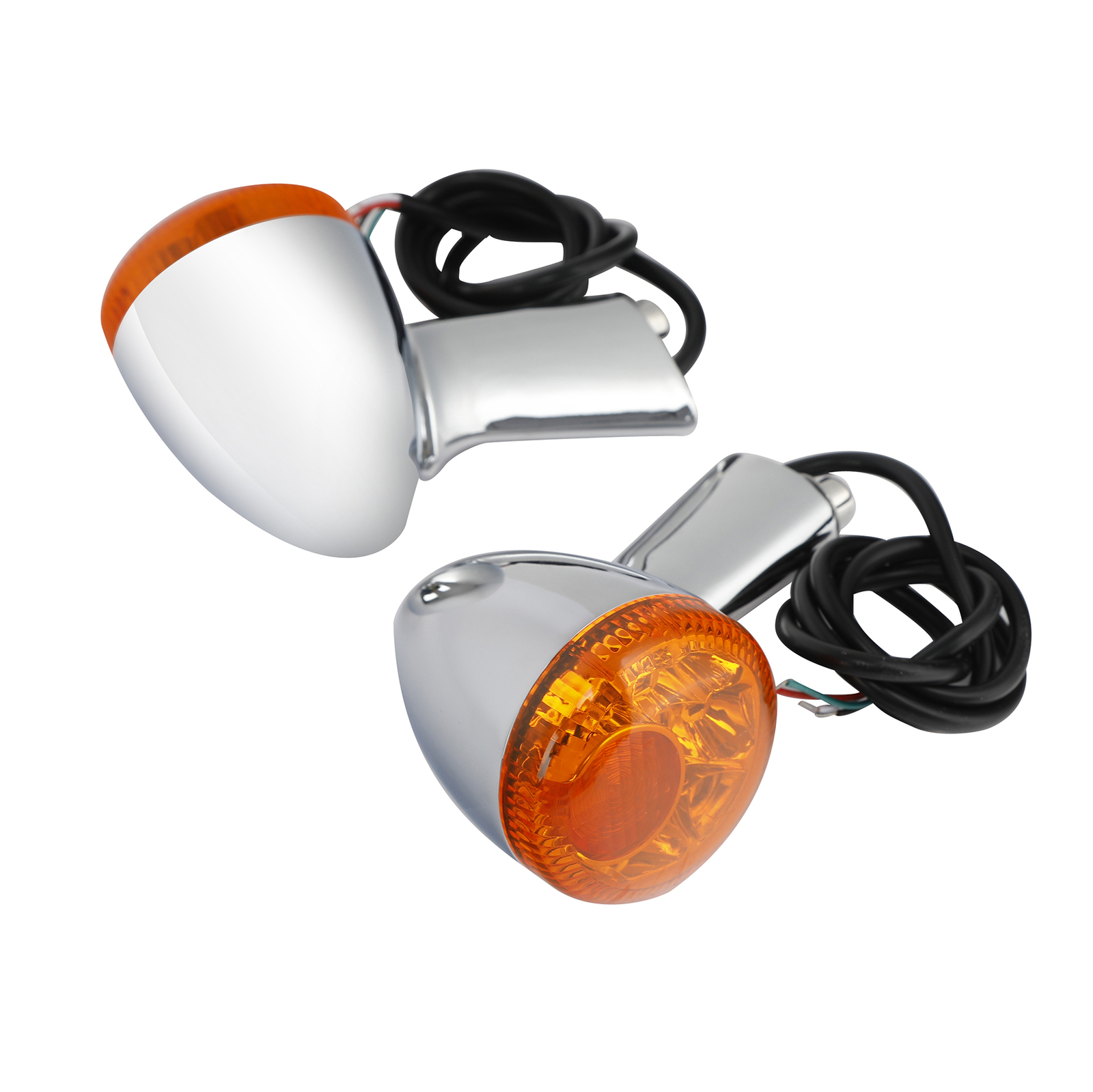 Amber Rear Turn Signals LED Light Fit For Harley Sportster XL 883 XL1200 92-22