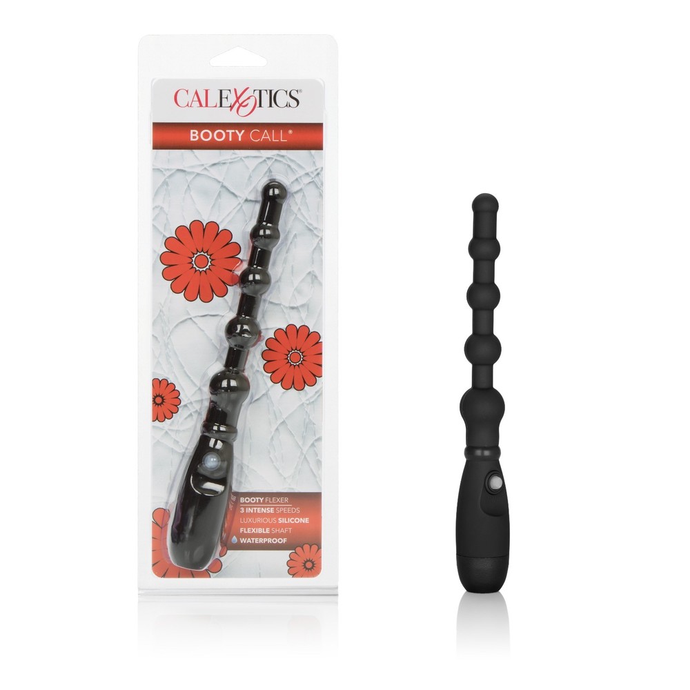 Booty Call Booty Flexer Black Vibrating Anal Plug Probe