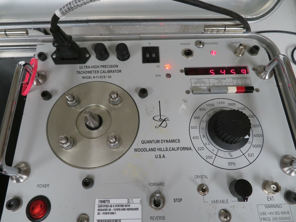 Quantum Dynamics N-11-ECS/3A Ultra High Precision Tachometer Calibrator - DB24