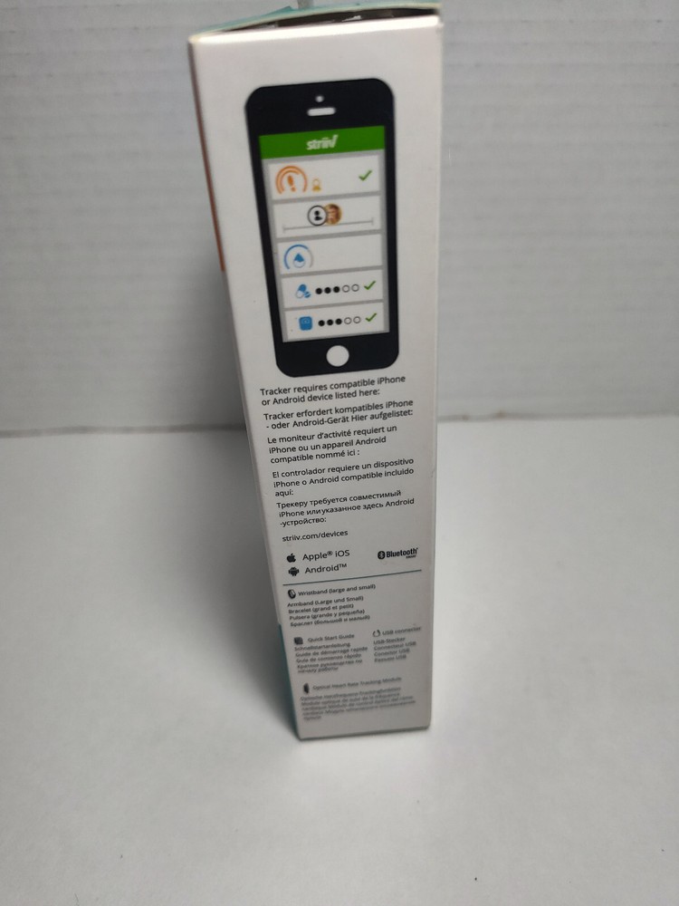 Striiv DashHR 24/7 Activity Tracker Waterproof works w/iOs , Android OPEN BOX