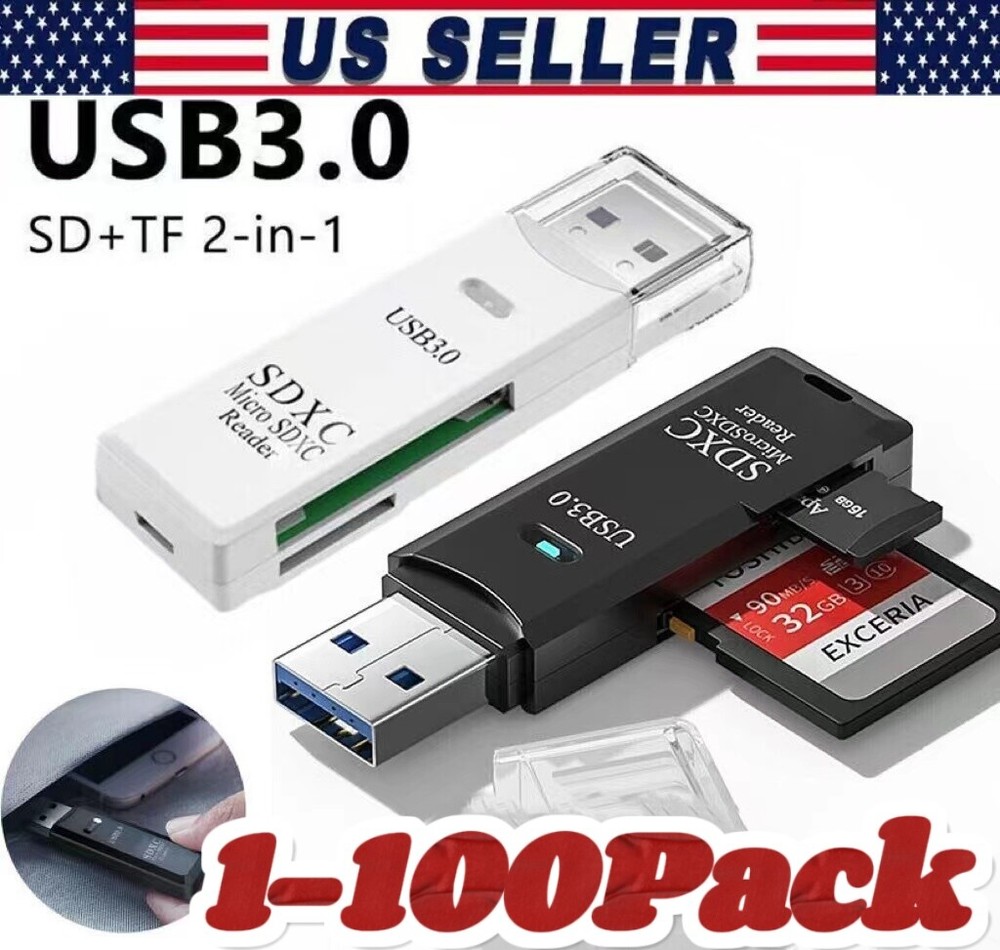 USB3.0 SD Card Reader for PC Micro SD Card to USB Adapter for Camera MemoryC lot