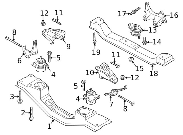 Genuine Ford Automatic Transmission Mount Bracket CK4Z7A033B