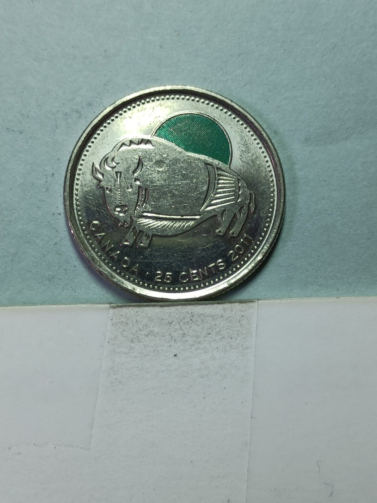 Unique World Coin - Canada Colored Quarter 2011