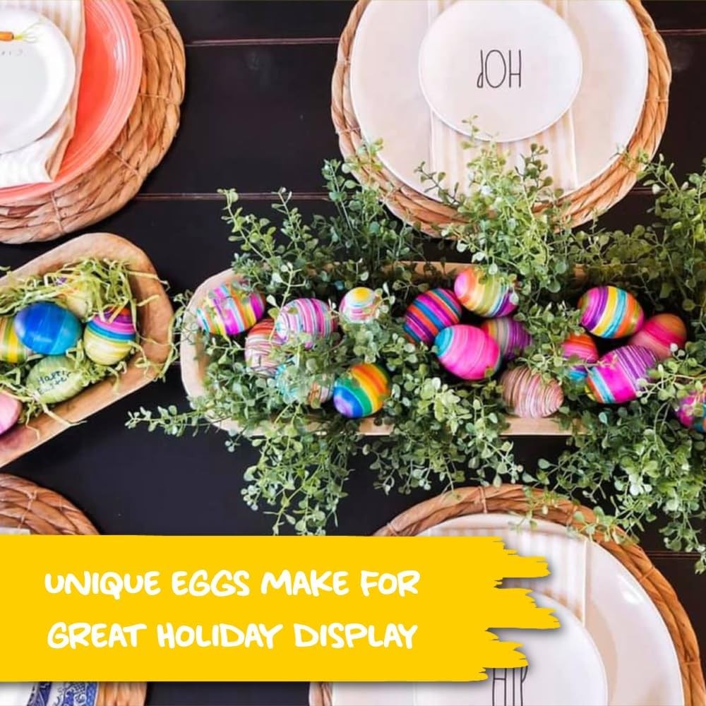Colorful DIY Egg Decorating Kit - Arts and Crafts Set for Easter Fun