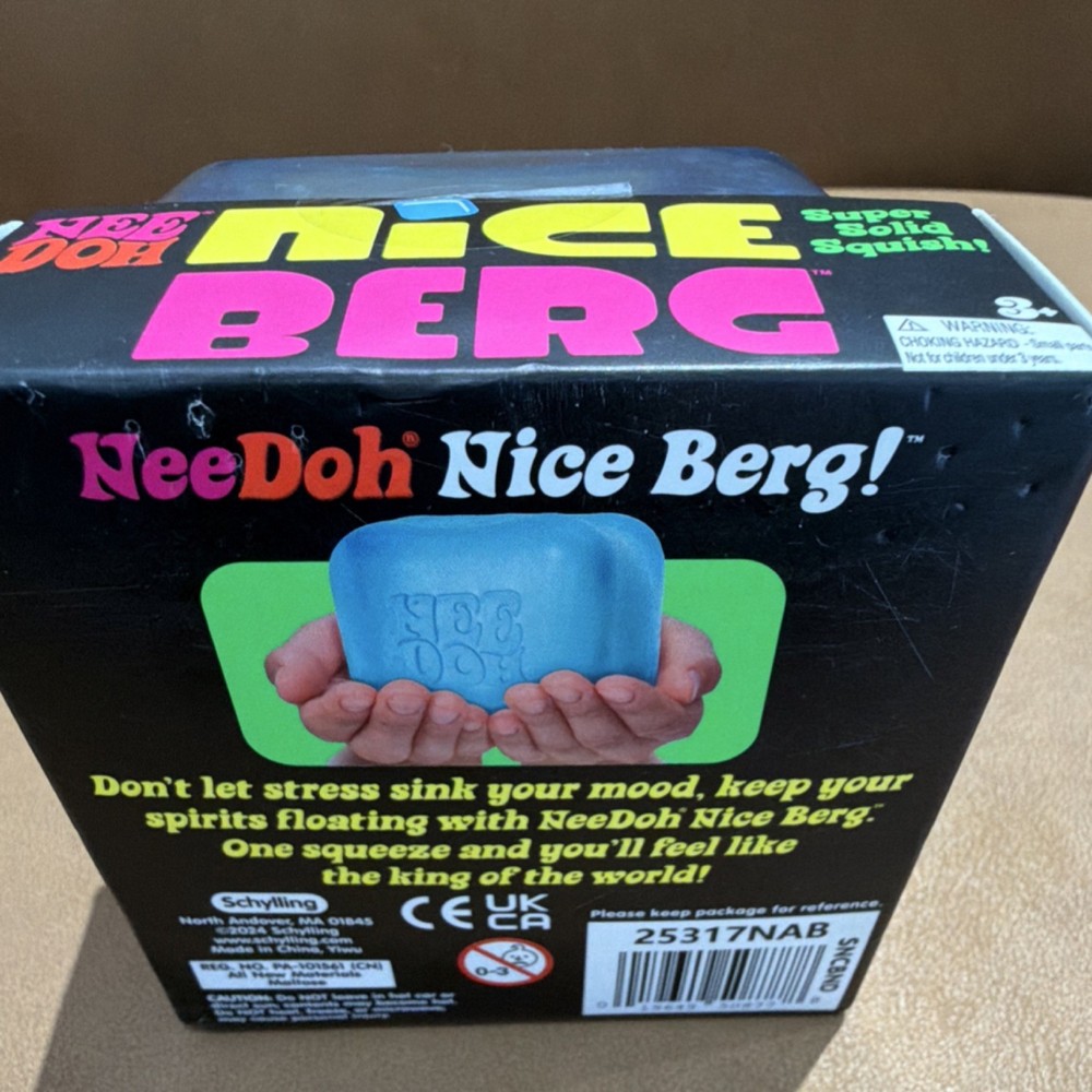 Nee Doh Nice Berg Super Solid Squish Toy Blue 25317NA