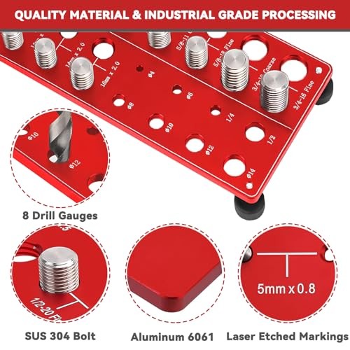 Thread Checker, 34 Nut and Bolt Thread Checker, Bolt Size and Thread Gauge,