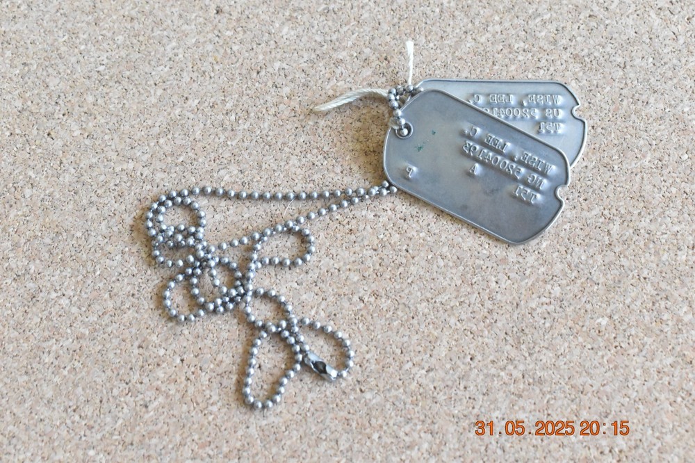 ID'D Post-WW2 43rd Division Veteran Dog Tags