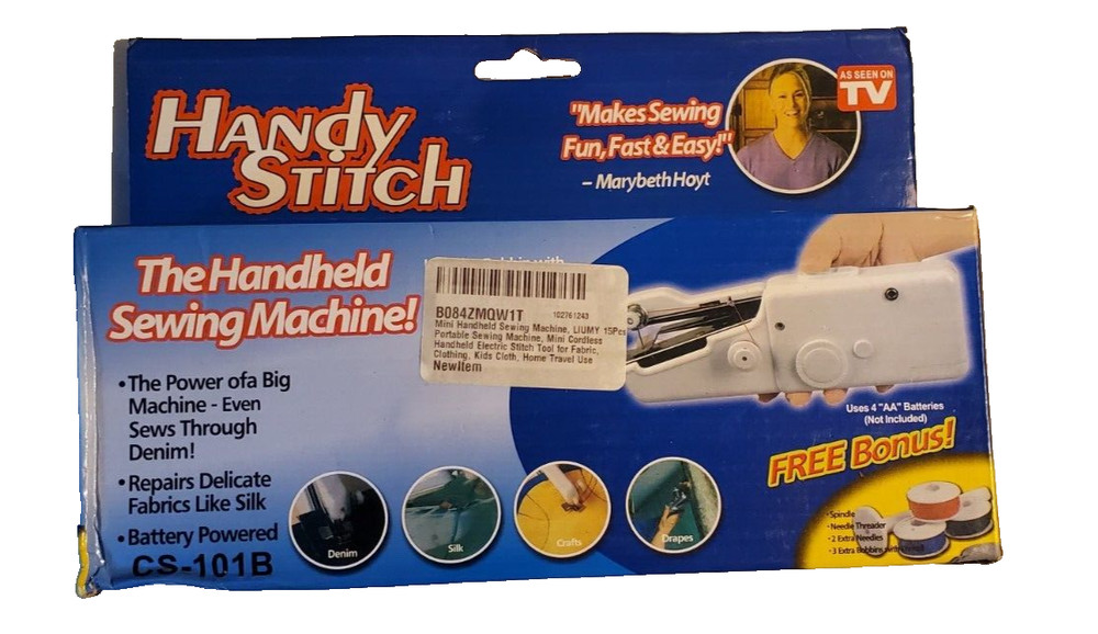 Mini Portable Smart Handheld Electric Sewing Machine Cordless Quick Stitch