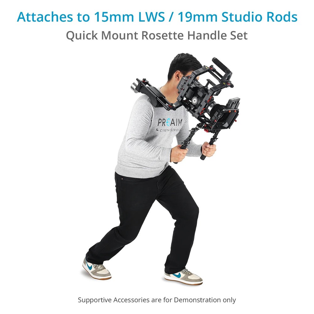 Camtree Hunt Quick Mount 19/15mm Rosette Handle Set (ARRI std.) for Camera Rigs