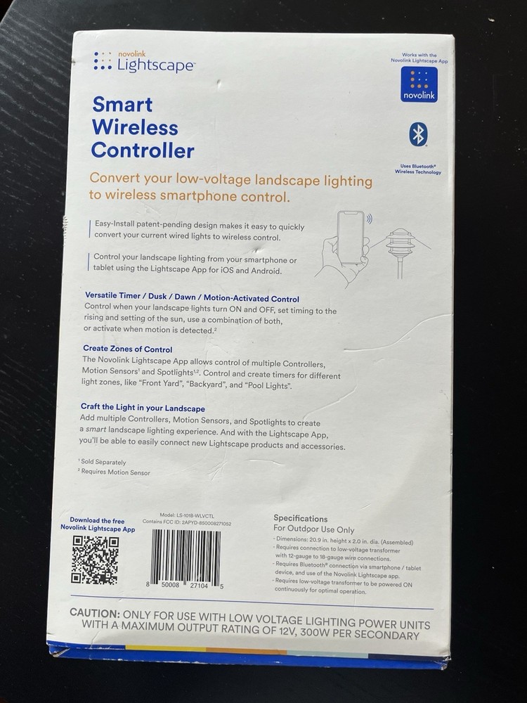 Novolink Lightscape Smart Wireless Bluetooth Controller LS-101B-WLVCTL