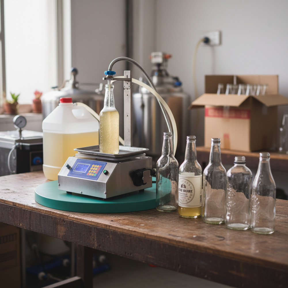 Automatic Digital Liquid Filling Machine for Bottles, 10-5000 g Capacity