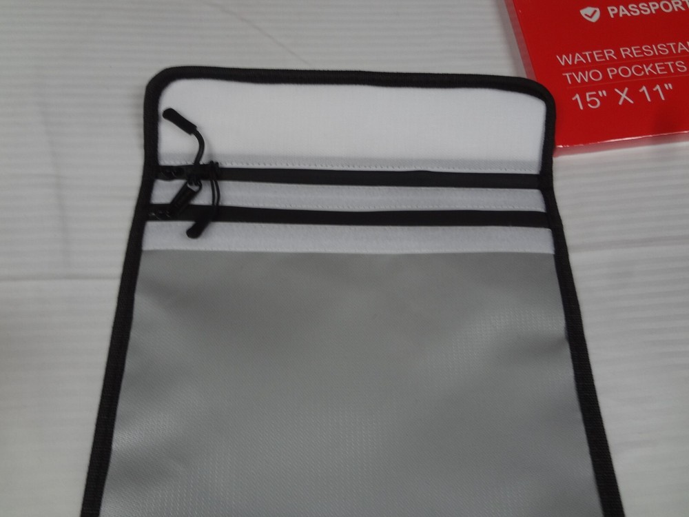 Mart Cobra Fireproof Document Bag with Zipper Fire and Waterproof Document Stora