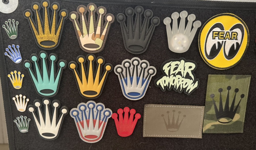 AUTHENTIC FEAR TOMORROW PATCH & PIN STARTER SET