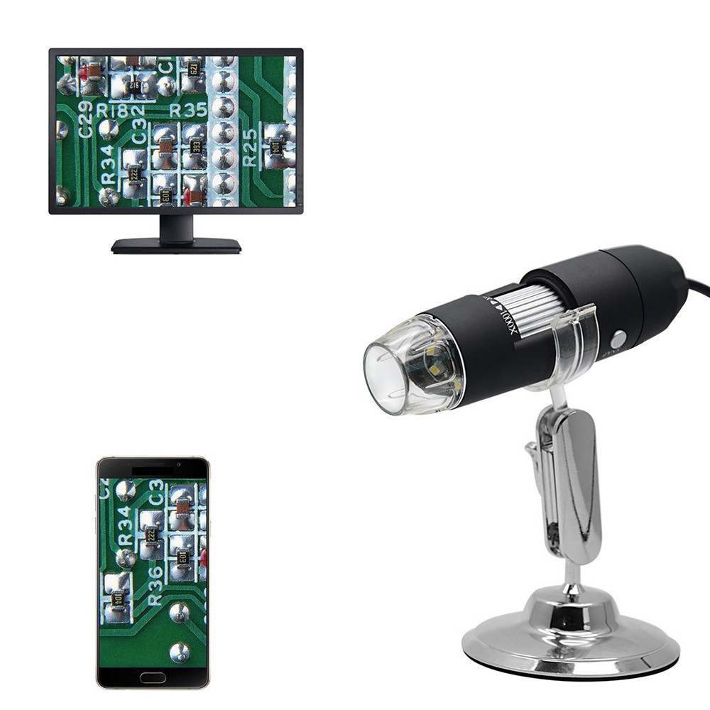 3 Phone Lens Microscope Portable Usb Digital Magnifier