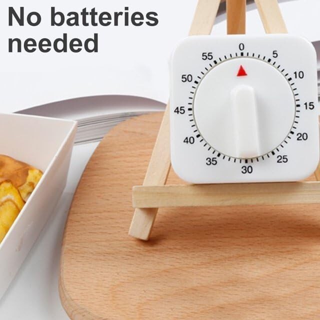 2Pcs Kitchen Cooking Timer Clock Mechanical Alarm 60 Minutes Count Down Counter