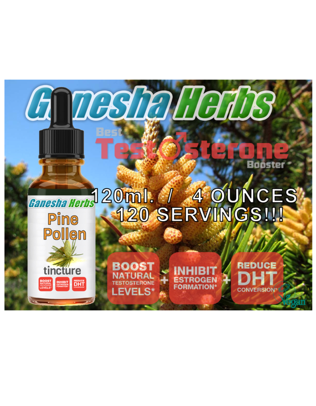 PINE POLLEN TINCTURE MAXIMUM STRENGTH! BOOST TEST 4 ounces 120 servings!!!