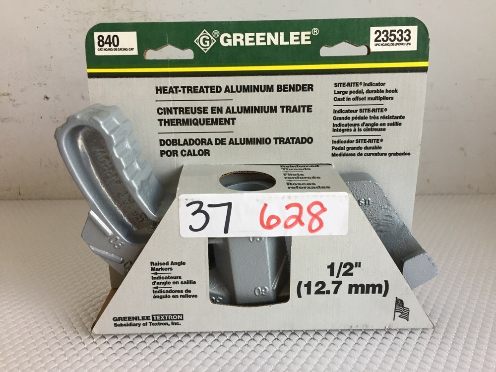 GREENLEE 840 ALUMINUM 1/2" HAND BENDER..4