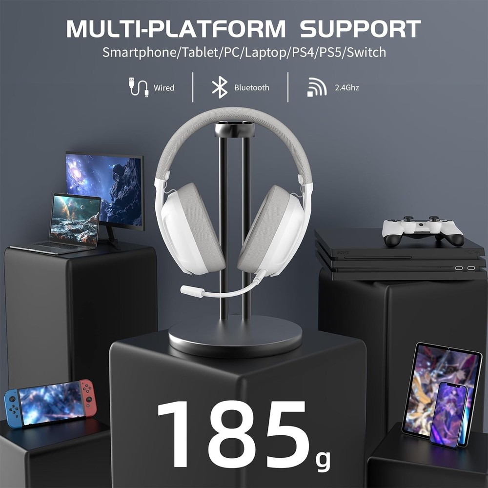 ATTACK SHARK L80 Light Weight Gaming Headset Lightweight Wireless Gaming Headset