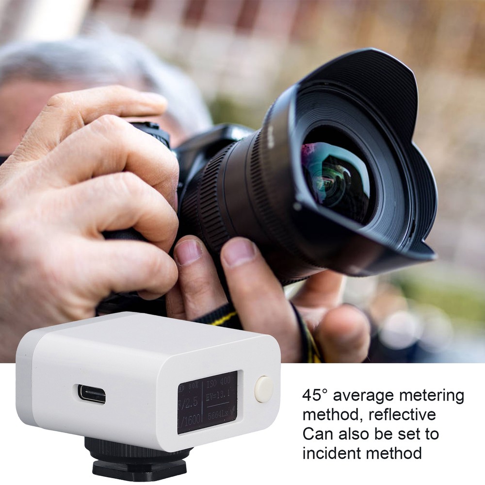 Camera Light Meter Photography Upper Reflection Photometer With USB Cable♡