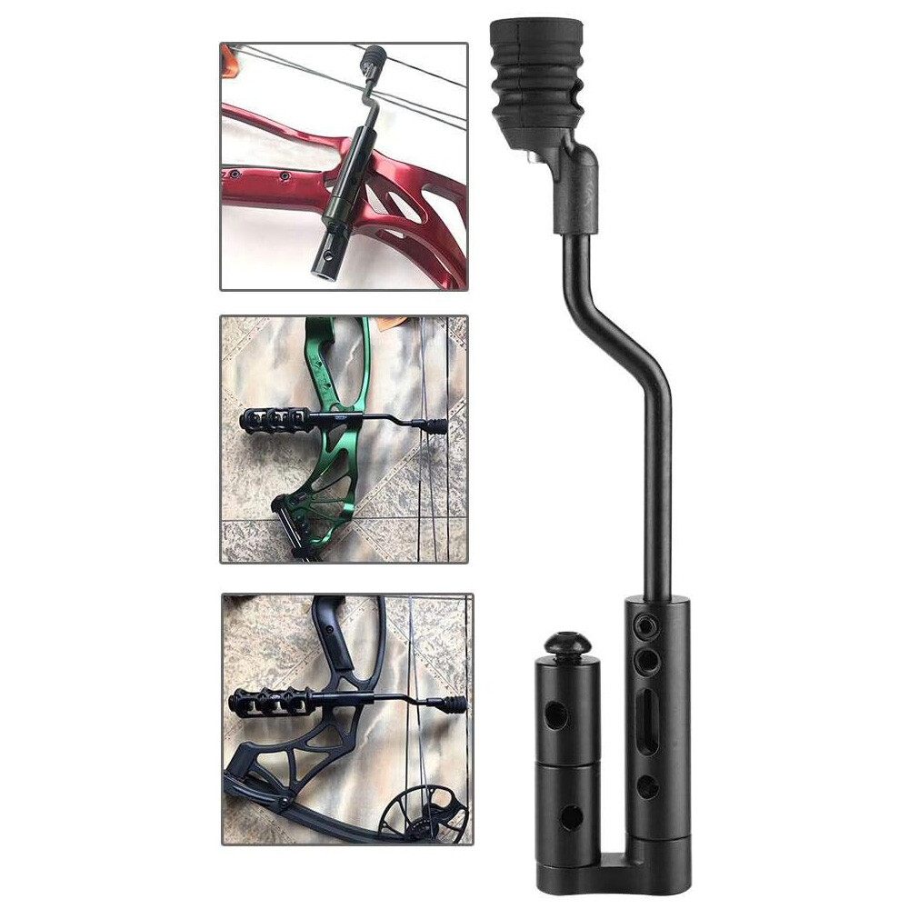 Archery Compound Bow String Stop Suppressor Stabilizer Front Rear Mount Silencer