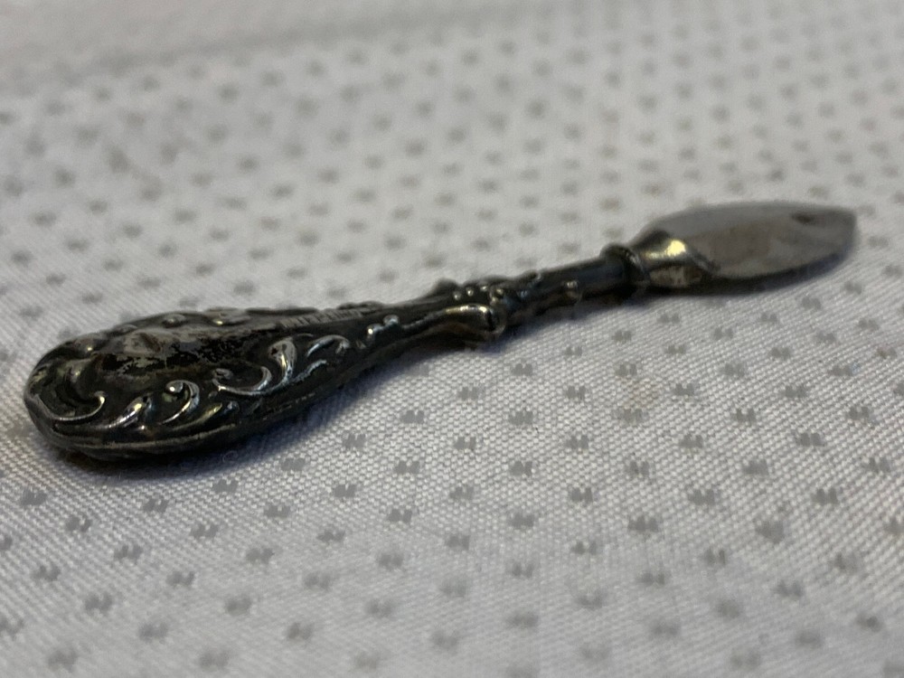 Antique Sterling Silver Ink Scraper 3.65g Writing Tool Corrector
