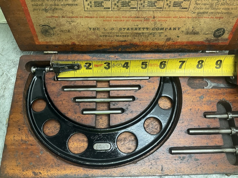 Starrett 224 Micro Meter Caliper 2" - 6" Set