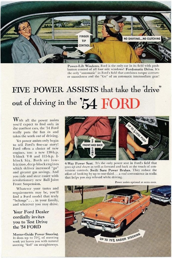 Magazine Ad - 1954 - Ford