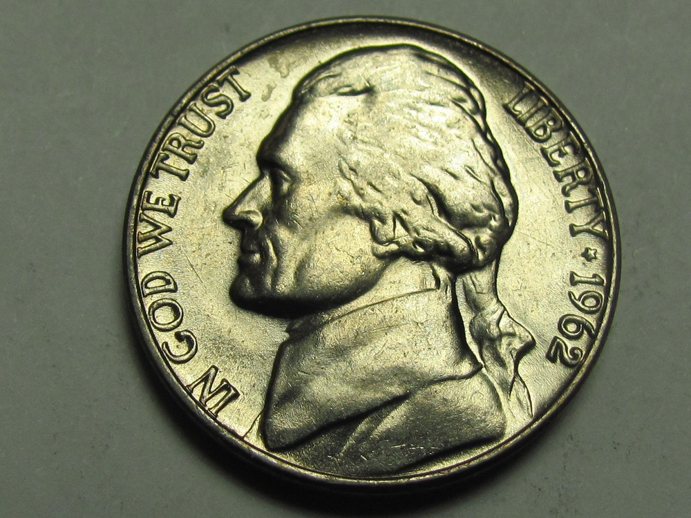 1962- Jefferson 5 cent - Uncirculated