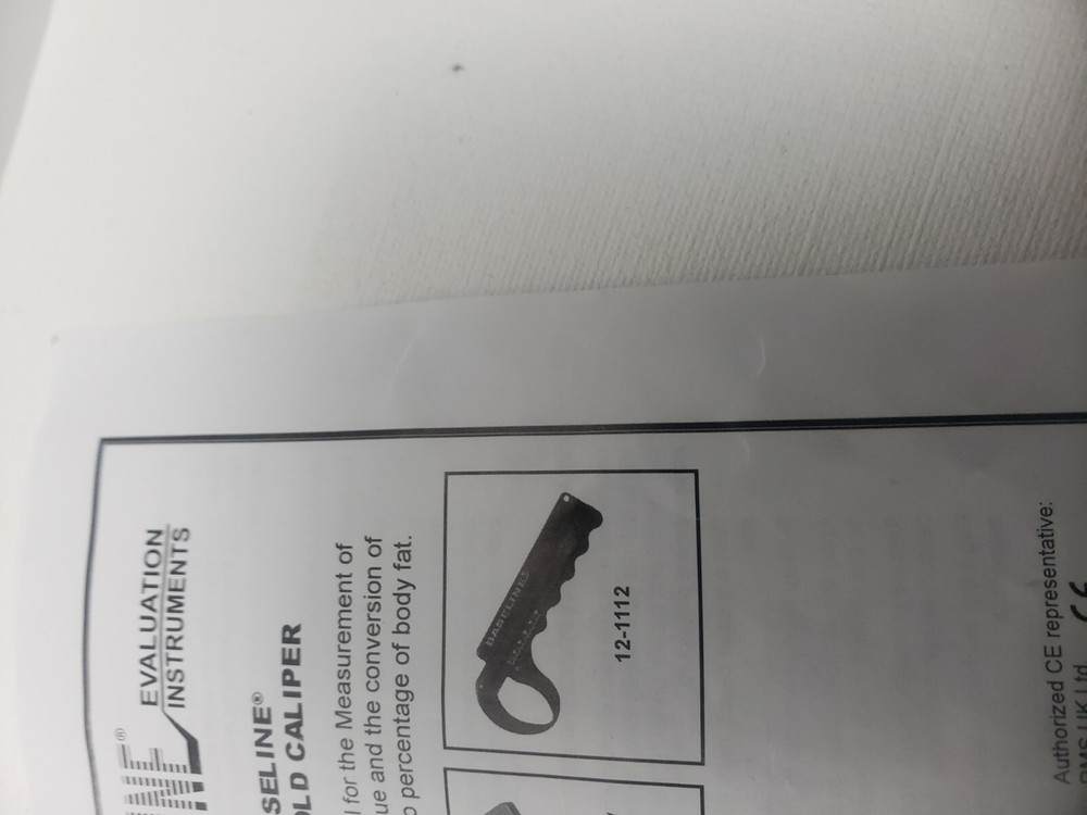 Baseline Skinfold BMI Caliper