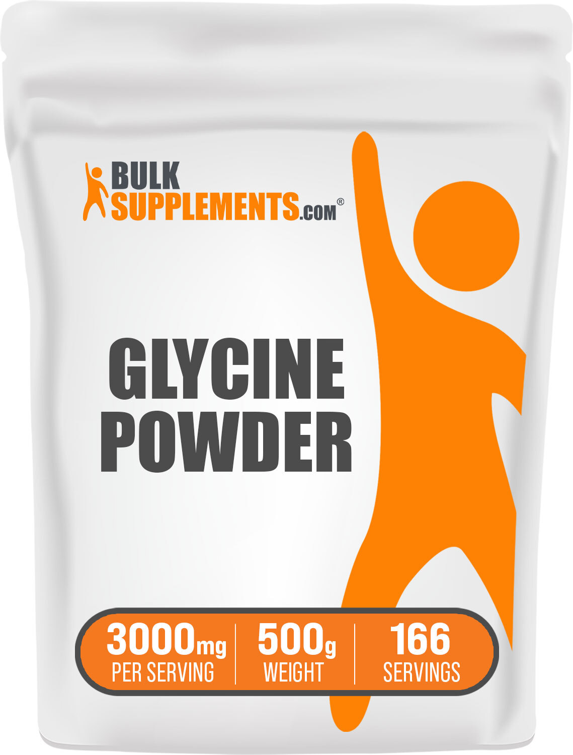 BulkSupplements Glycine Powder - Build Lean Muscle - 3000 mg Per Serving