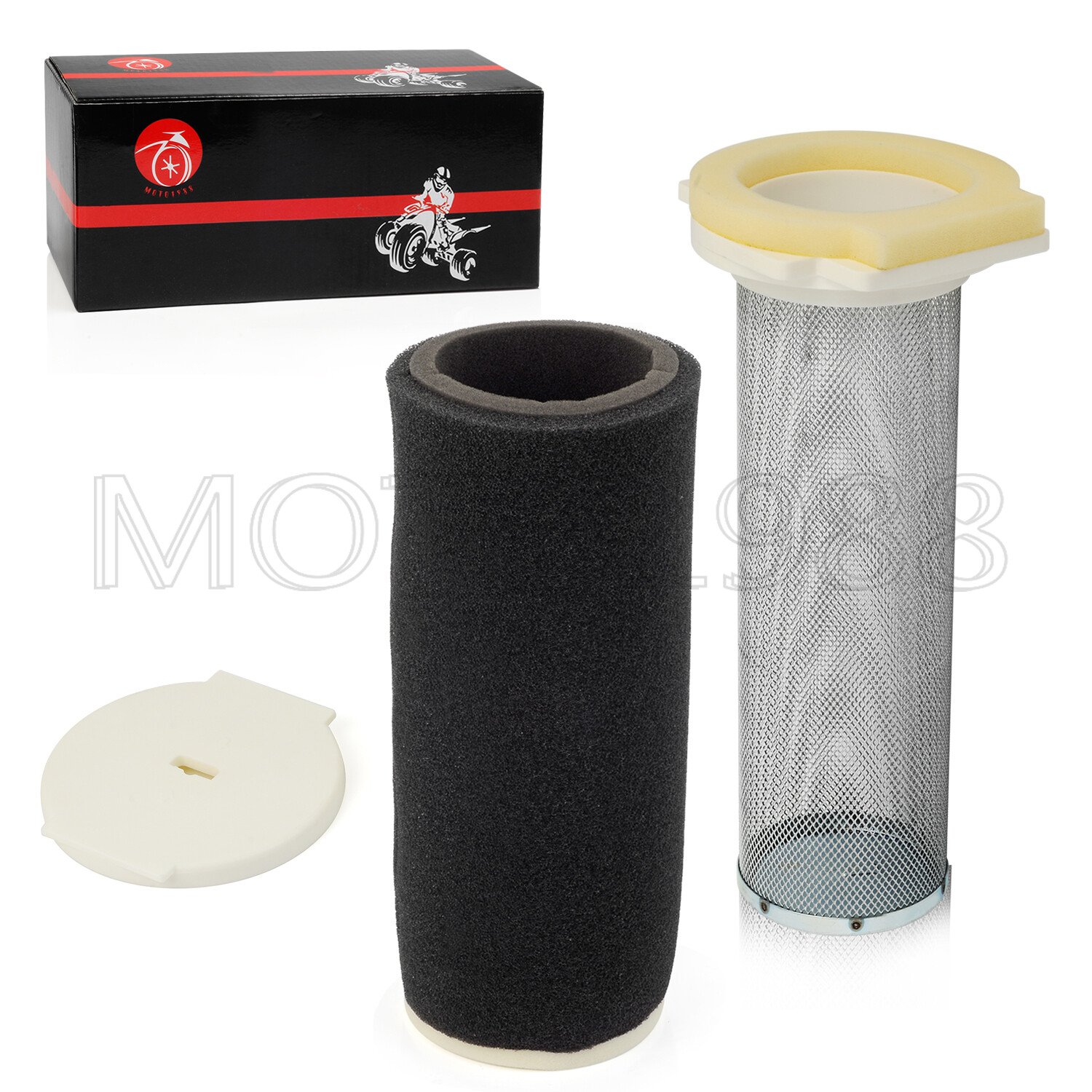 Air Filter & Cage Guide & END CAP Kit 2004-2013 For Yamaha Raptor 350 YFM350R