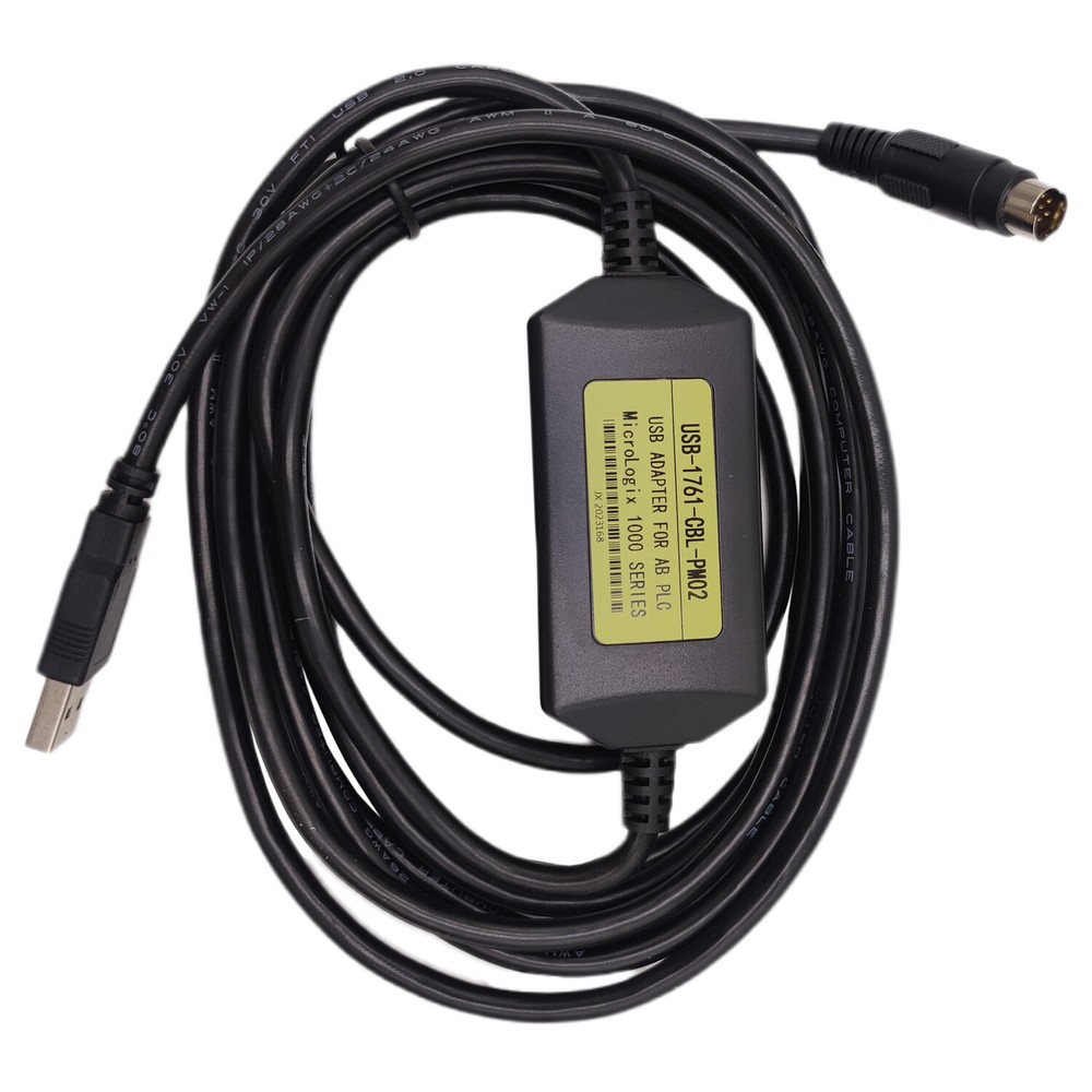 USB 1761-CBL-PM02 Micrologix cable For Allen Bradley use on ALL MicroLogix PLC's