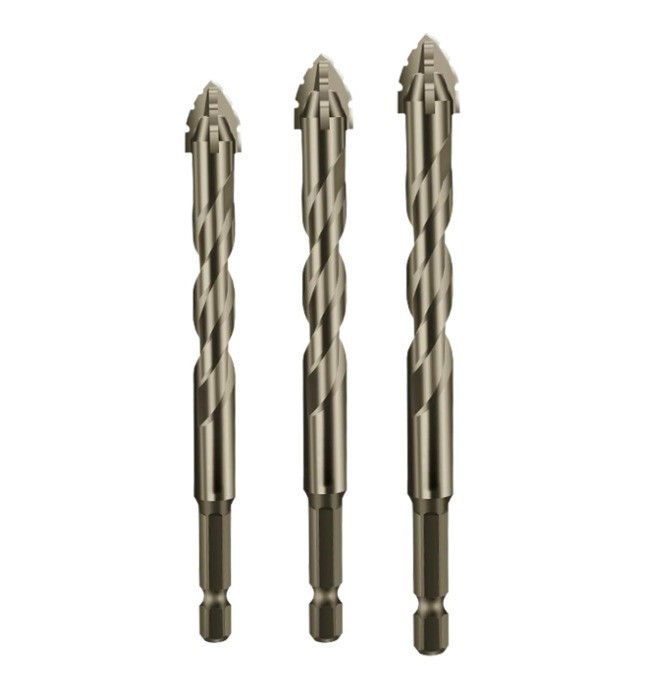 3-6pcs High-Strength Eccentric Twist Drill Bit, Oblique Head Eccentric Drill Bit