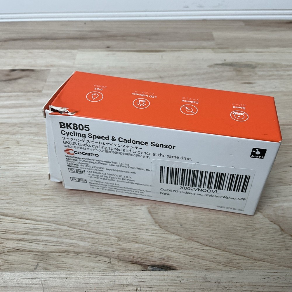 Coospo BK805 Cycling Speed & Cadence Sensor - OPENED BOX