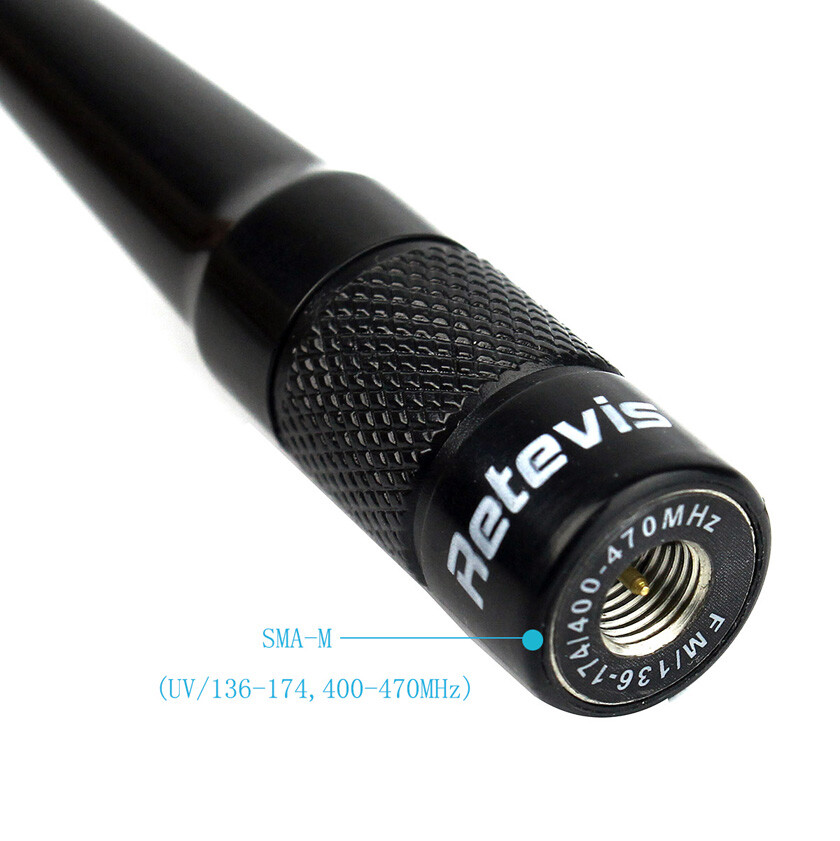2X Retevis RHD-701 Antenna SMA-M Male 7.87" 144/430 MHz Dual Band Baofeng 2pcs