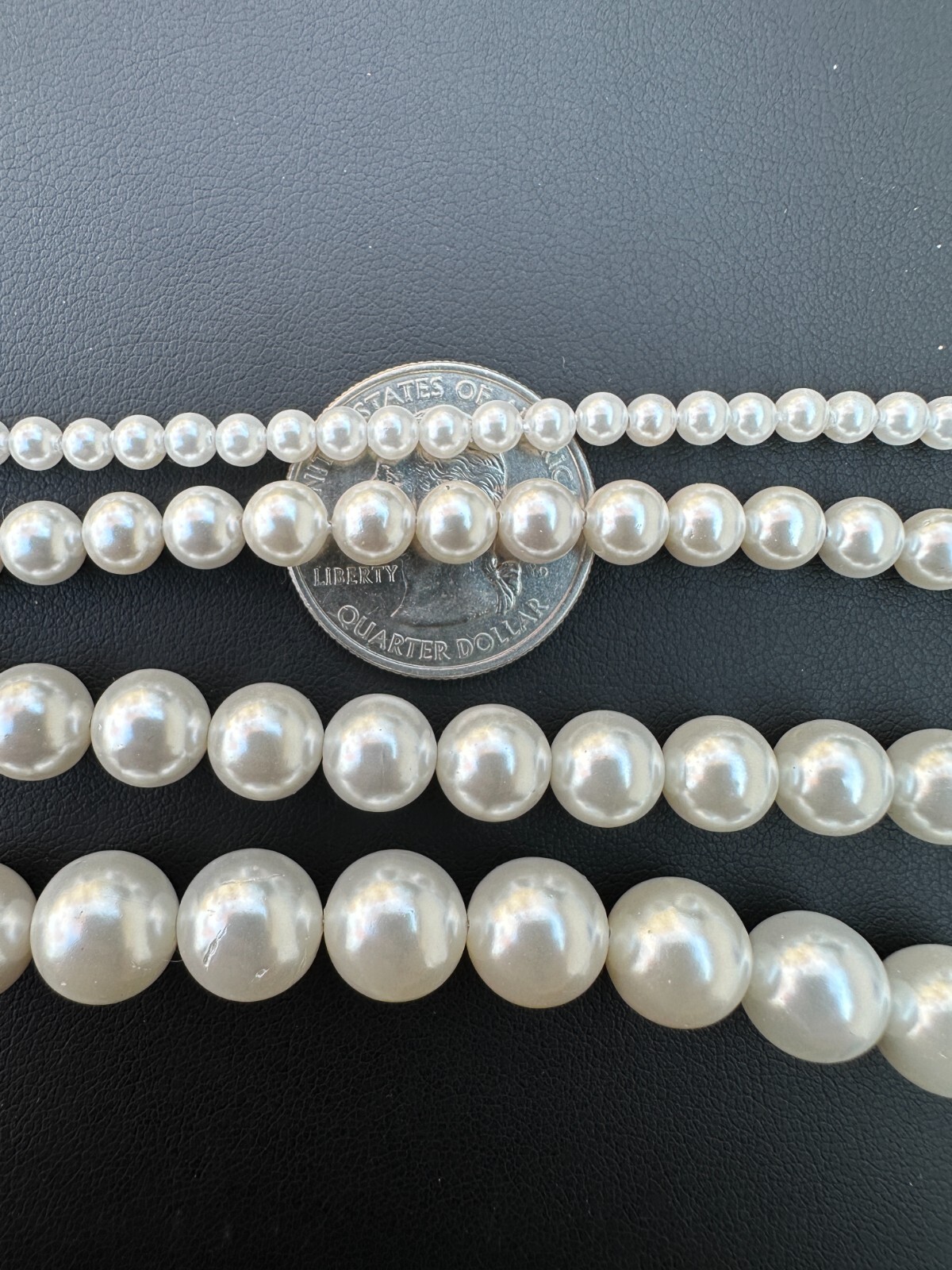 Cultured Pearl Necklace W. Real 925 Silver Clasp For Men Women 4-10mm All Length